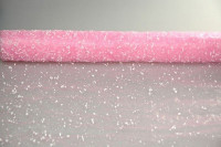 Сетка для цветов 52см.* 5м. Снег светло-розовая  SM-103